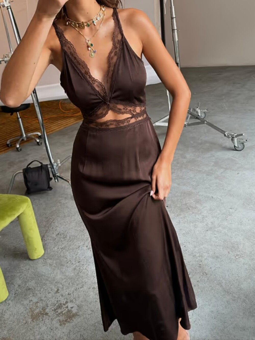 Never Fully Dressed - Chocolate Mimi Dress - Size 10